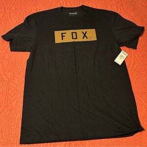 Fox Men's Black and Brown Logo T-Shirt